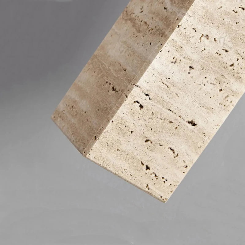 Lampe de Chevet en Marbre Travertin Nordique - lampechevetdesign.com