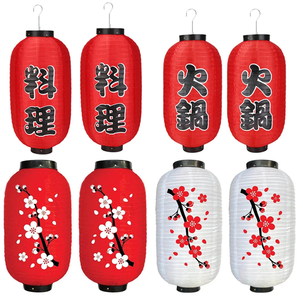 Abat-Jour Lanterne Chinoise en Tissu (Lot de 2) - lampechevetdesign.com