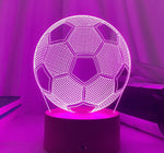 Lampe de chevet 3D Tactile ballon de Football - lampechevetdesign.com