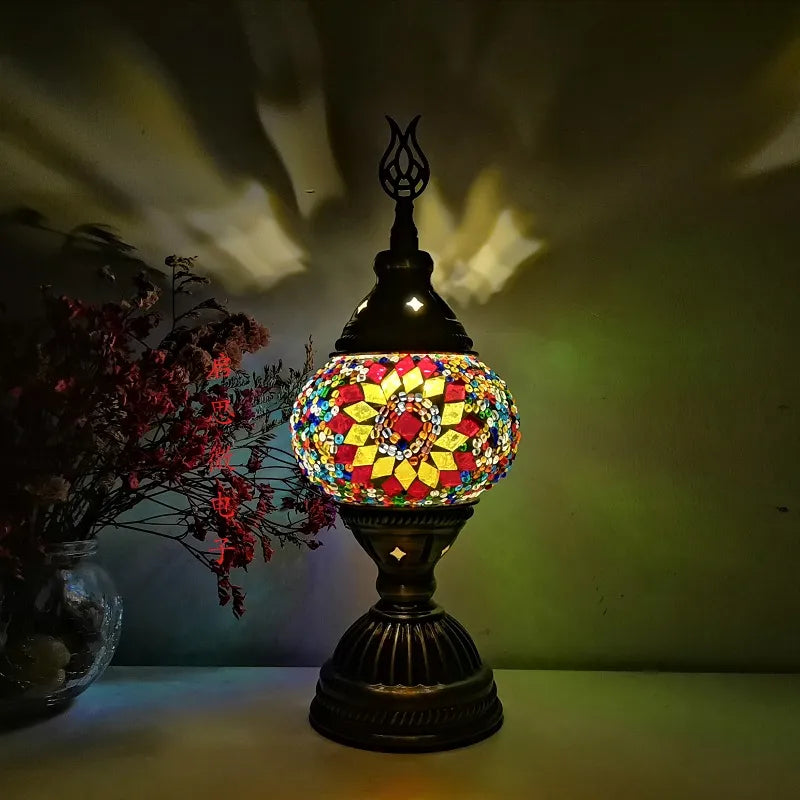 Lampe de chevet Vintage en Mosaïque - lampechevetdesign.com