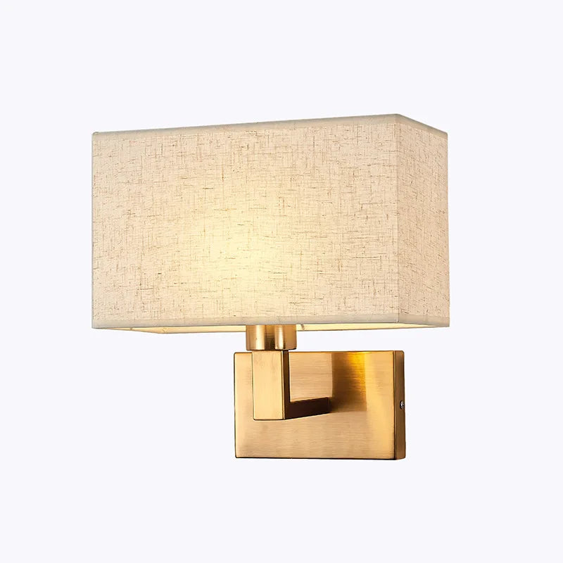 Lampe de chevet Murale avec Abat-Jour en Tissu - lampechevetdesign.com