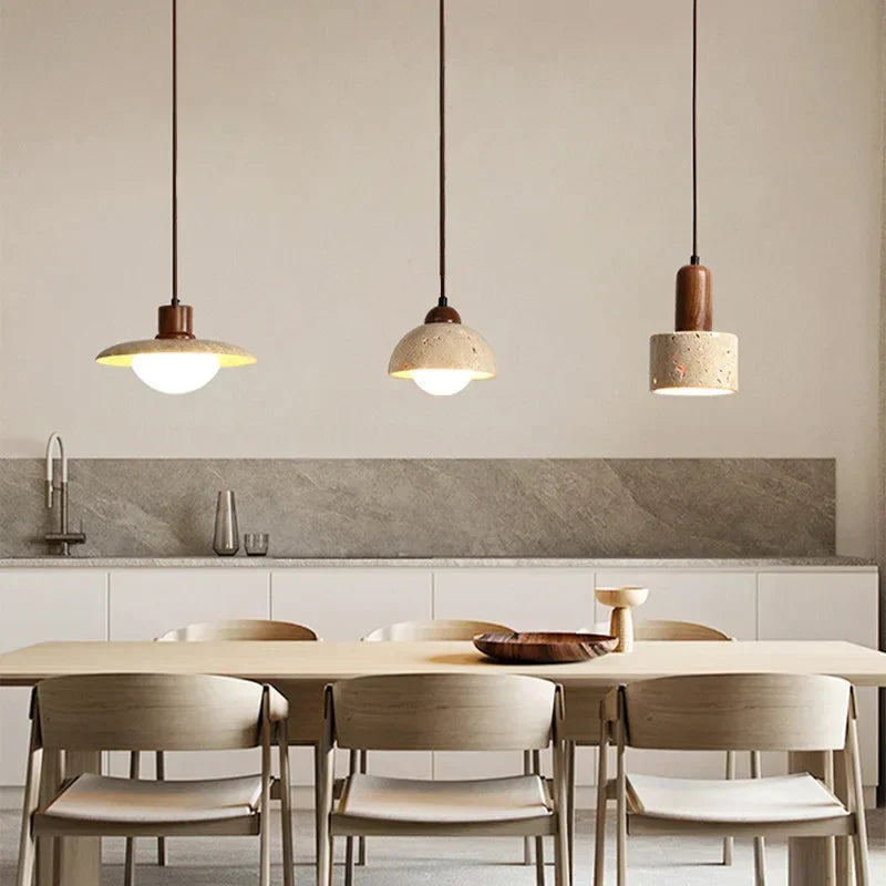 Lampe de Chevet Suspendue en Pierre Moderne - lampechevetdesign.com