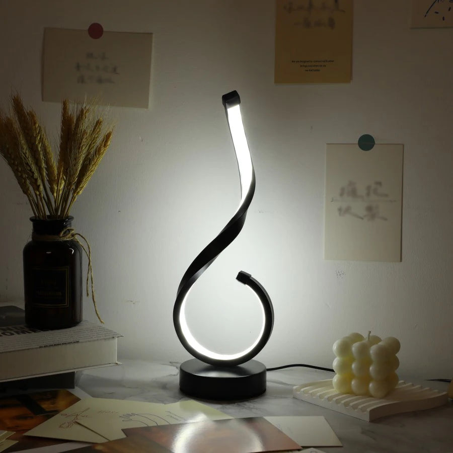 Lampe de Chevet Design Ondulé - lampechevetdesign.com