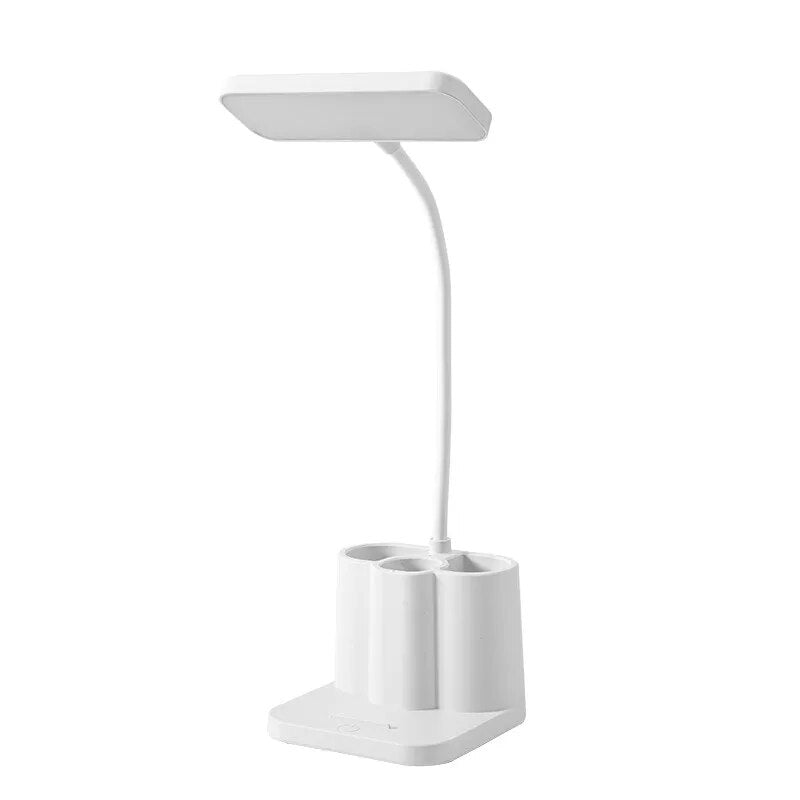 Lampe de bureau Blanche Liseuse Multifonction - lampechevetdesign.com