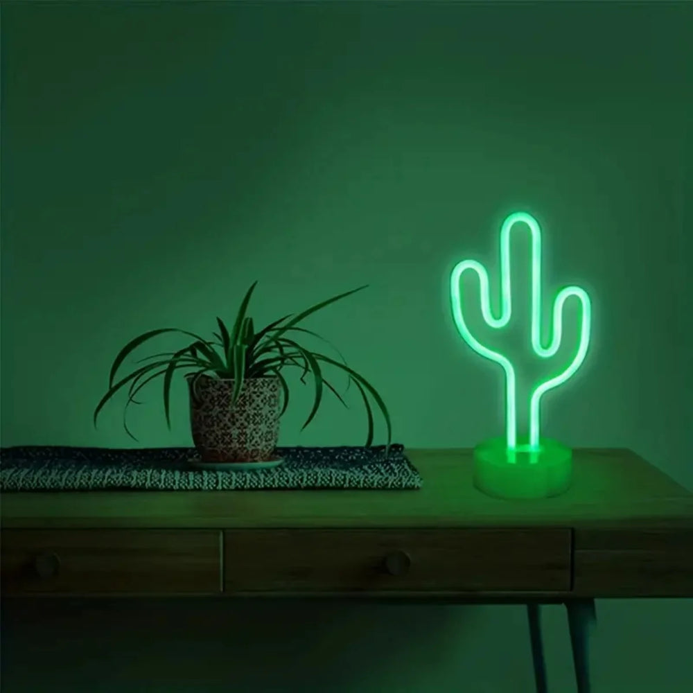 Lampe de Chevet Cactus Néon - lampechevetdesign.com