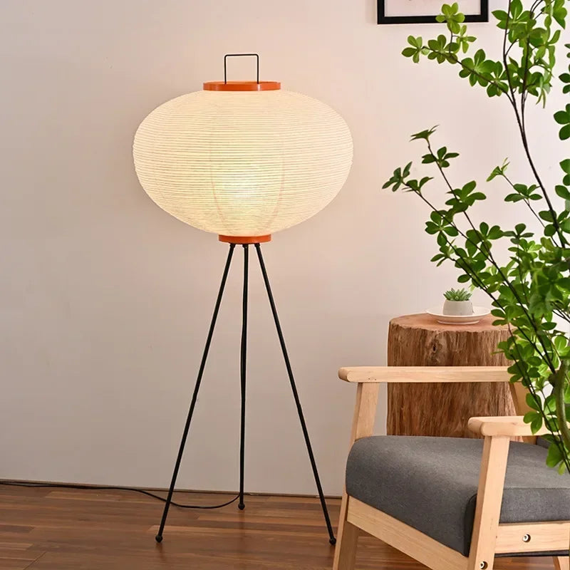 Lampe de Chevet Japonaise en Papier de Riz Akari - lampechevetdesign.com