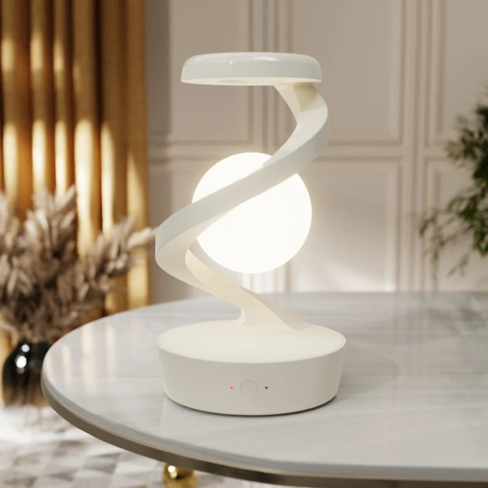Lampe De Chevet LED Rotative 360° Avec Chargeur Sans Fil