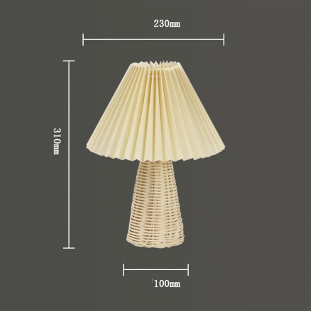 Lampe de chevet Industrielle Bois en Tissu - lampechevetdesign.com