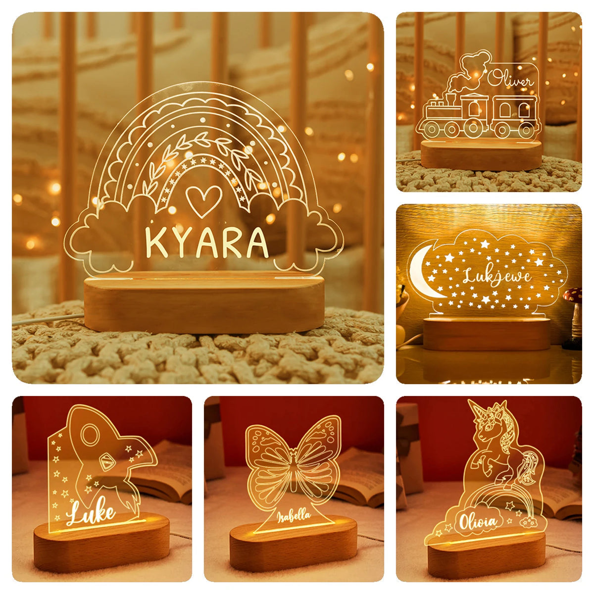 Lampe de Chevet Personnalisée pour Enfants - lampechevetdesign.com