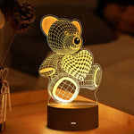 Lampe de chevet 3D LED Saint-Valentin - lampechevetdesign.com