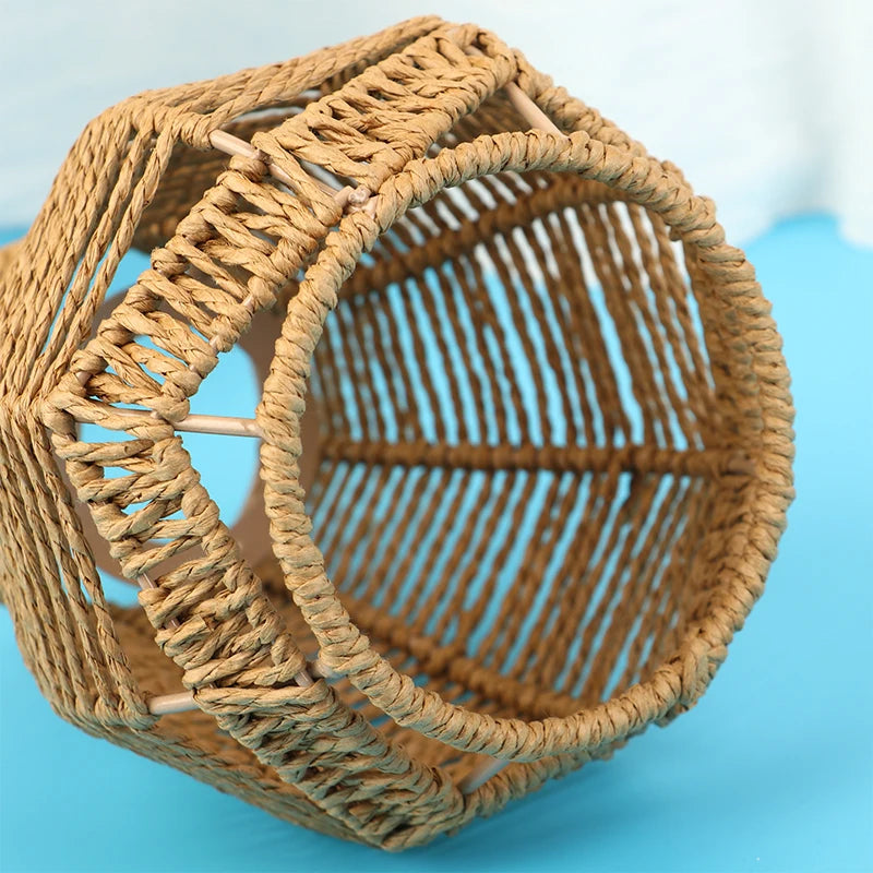 Abat-jour en Rotin pour Lampe de Chevet Suspendue - lampechevetdesign.com