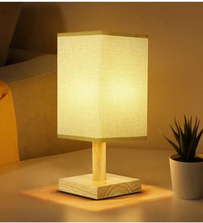 Lampe de chevet avec abat-jour en tissu - lampechevetdesign.com