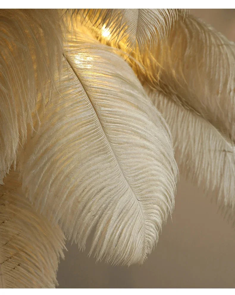 Lampe de Chevet à Plume sur Pied - lampechevetdesign.com