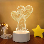 Lampe de chevet 3D Love - lampechevetdesign.com