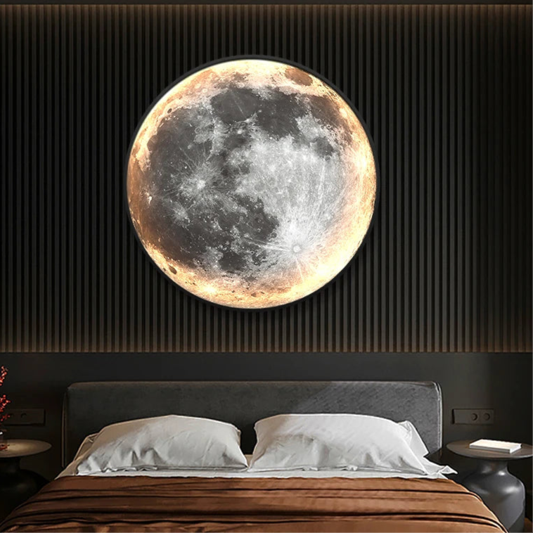 Lampe De Chevet Murale LED Terre & Lune Moderne - lampechevetdesign.com