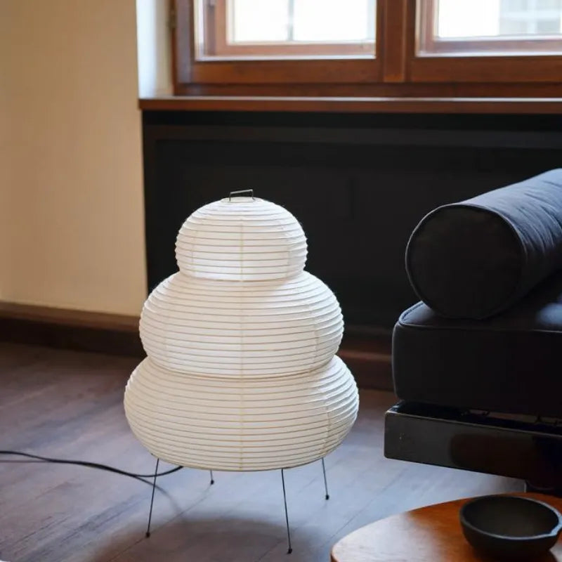 Lampe de chevet Japonaise en Papier Design - lampechevetdesign.com