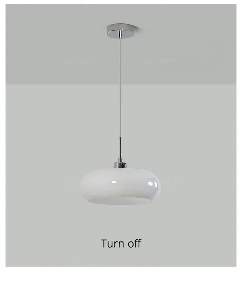 Lampe Suspendue de Chevet Nordique en Verre - lampechevetdesign.com