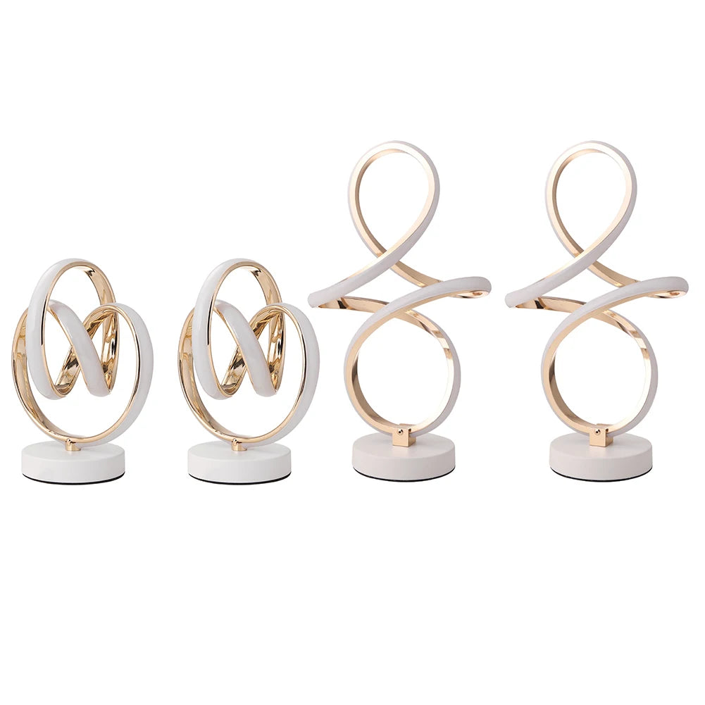 Lampe de chevet Spirale Luxe - lampechevetdesign.com