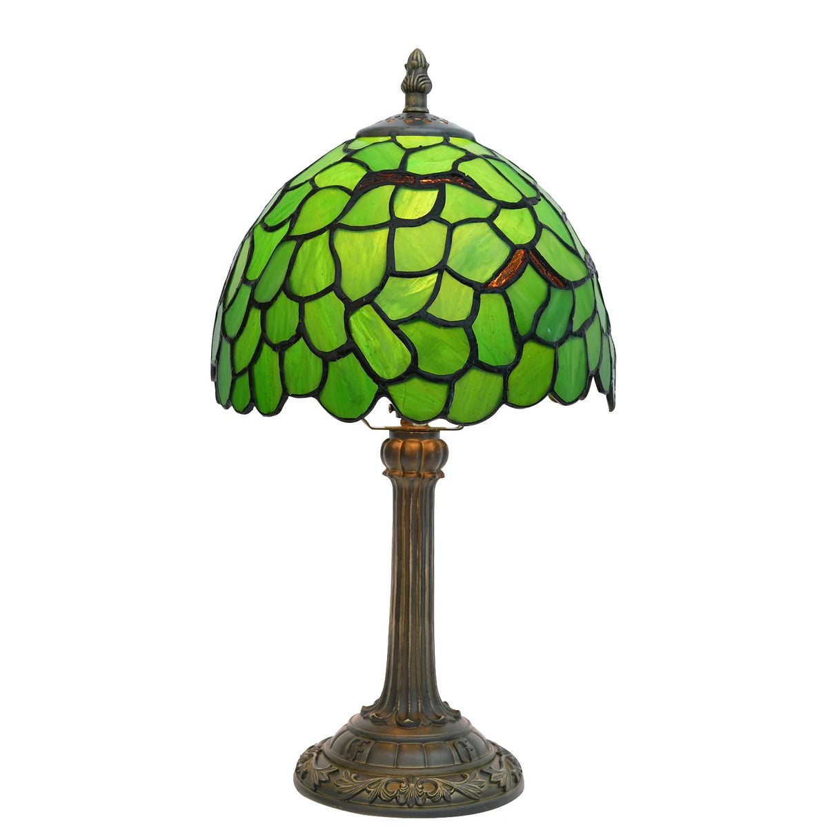 Lampe de chevet Tiffany en Verre Vitrail avec Motif - lampechevetdesign.com