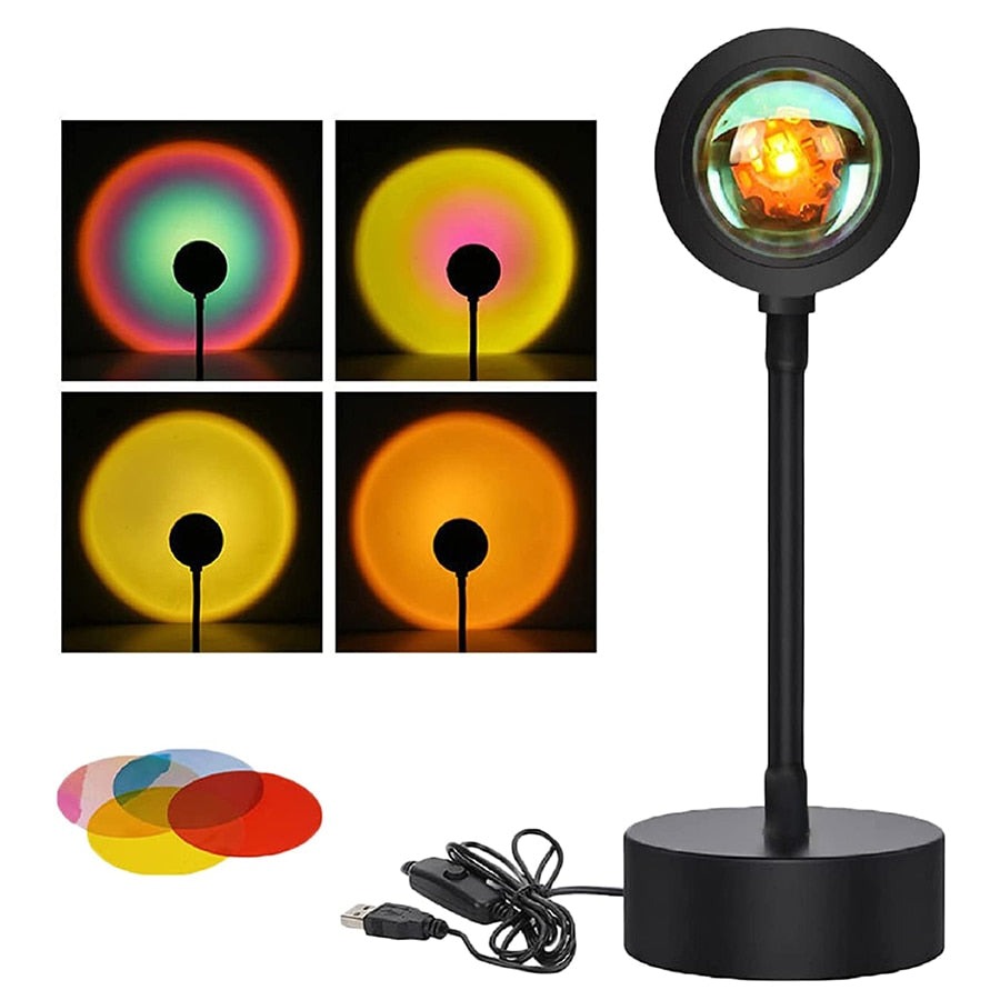 Lampe de chevet USB Projecteur Solaire - lampechevetdesign.com