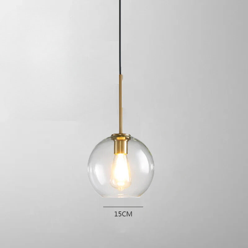 Lampe de Chevet Suspendue en Verre Nordique - lampechevetdesign.com