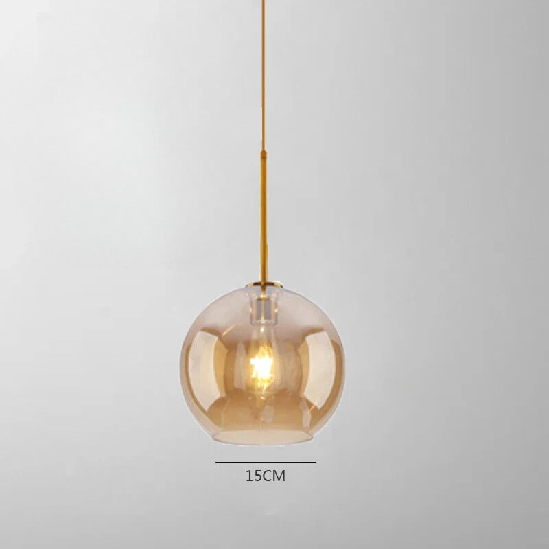 Lampe de Chevet Suspendue en Verre Nordique - lampechevetdesign.com