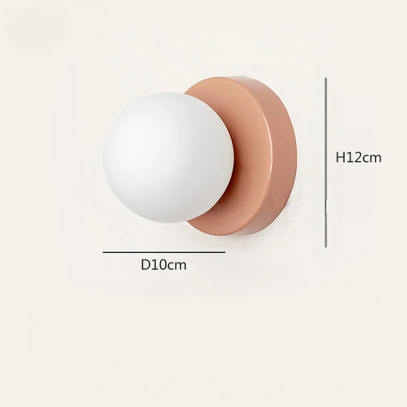 Lampe de chevet Murale Boule Vintage Coloré - lampechevetdesign.com