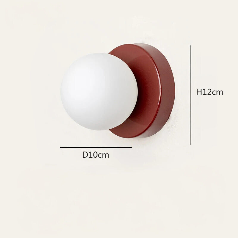 Lampe de chevet Murale Boule Vintage Coloré - lampechevetdesign.com