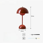 Lampe de chevet Champignon Vintage Tactile Rechargeable - lampechevetdesign.com