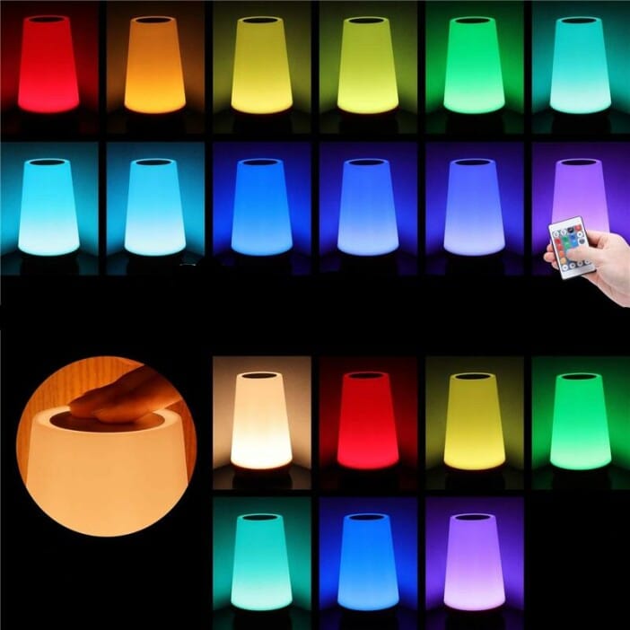 Lampe de Chevet USB Tactile Conique - lampechevetdesign.com