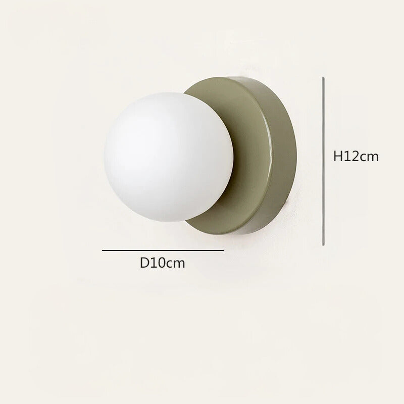 Lampe de chevet Murale Boule Vintage Coloré - lampechevetdesign.com